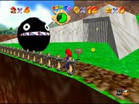 une photo d'Ã©cran de Super Mario 64 sur Nintendo 64